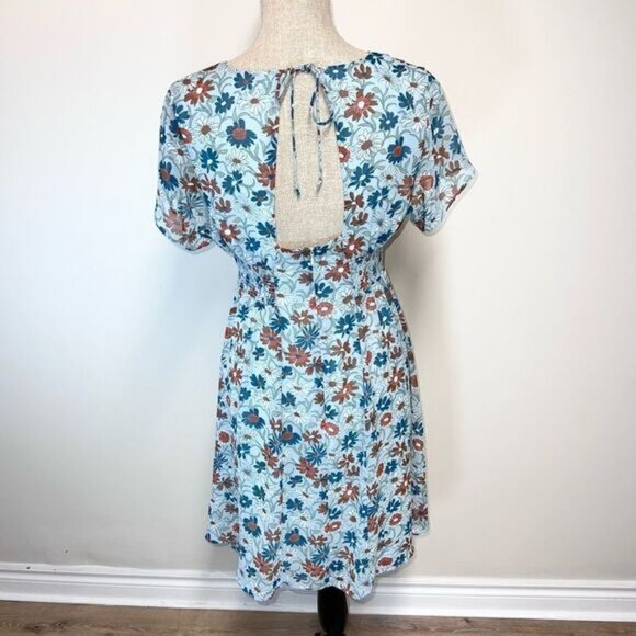 NWOT Madewell Open Back Mini Dress in Wildflower Garden Womens Sz 4 Sold Out - Picture 7 of 12